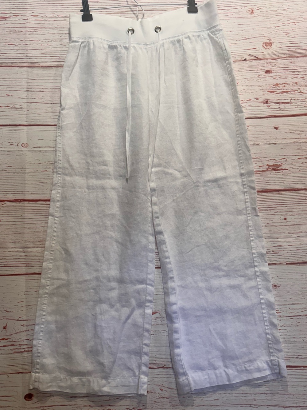 Lilly Pulitzer The Beach Linen Pant in Resort White Sz L